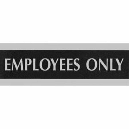 HEADLINE SIGN, EMPLOYEES ONLY, 3X9 in. HDS4760